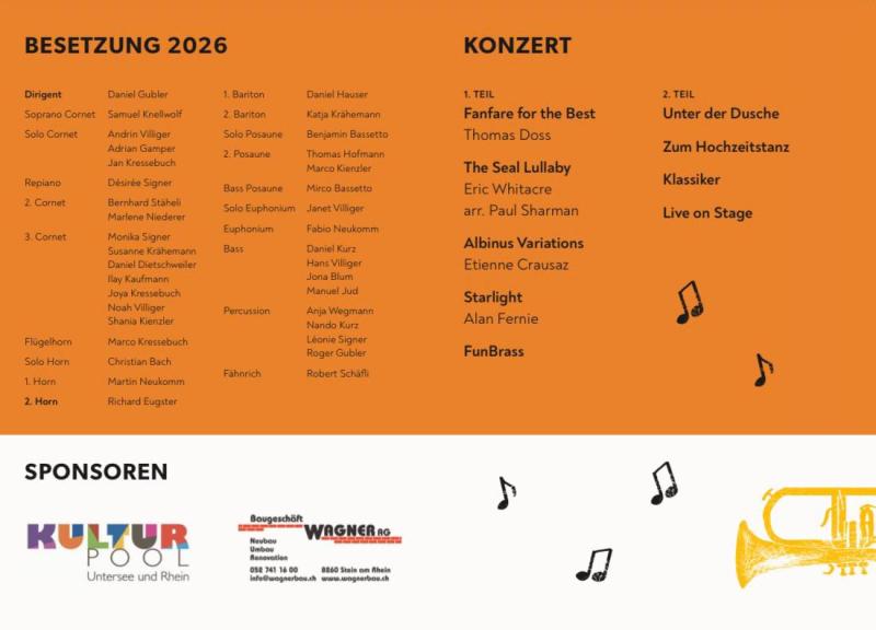 Flyer Unterhaltung 2026